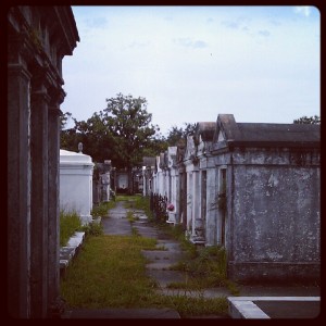 Inside Lafayette Cemetery No. 1 in New Orleans
