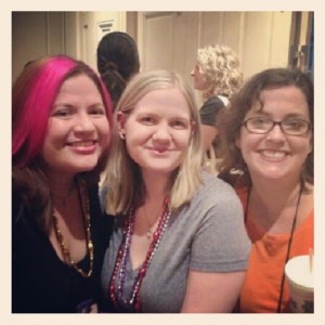 Left to right: Missie from The Unread Reader, Chelsea from VBC and Candace from VBC.