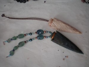 Spear-head necklaces